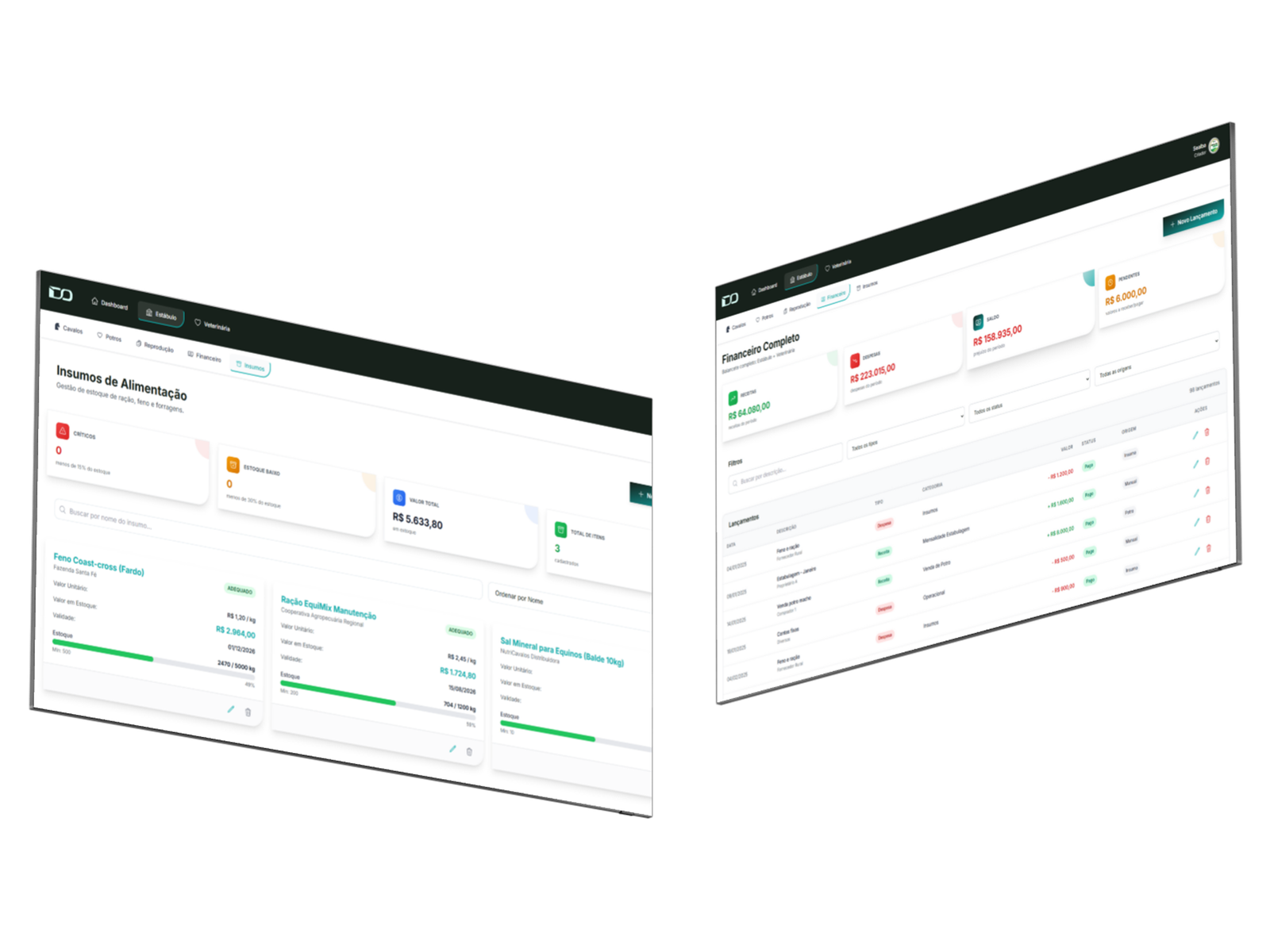 Domus - Sistema de gestão para hípicas e haras